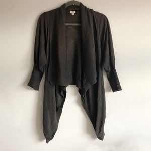 Wilfred (Aritzia) Linen Waterfall Cardigan Wrap